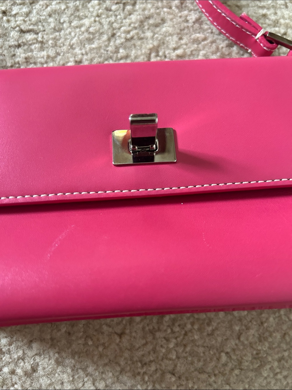 Lambertson TRUEX Mini PinkLeather Shoulder Bag - Picture 8 of 13